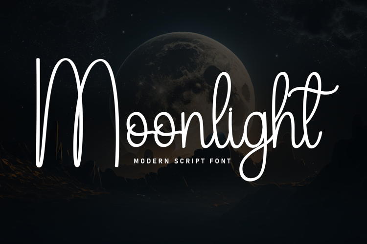 Preview of Moonlight Font