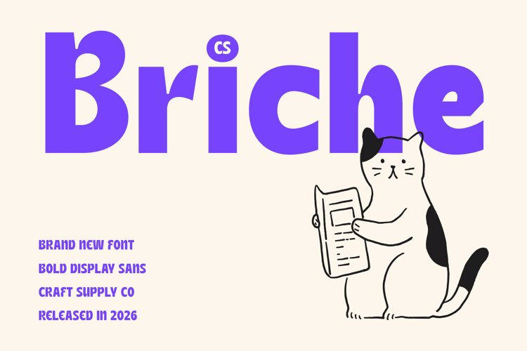Preview of CS Briche Font