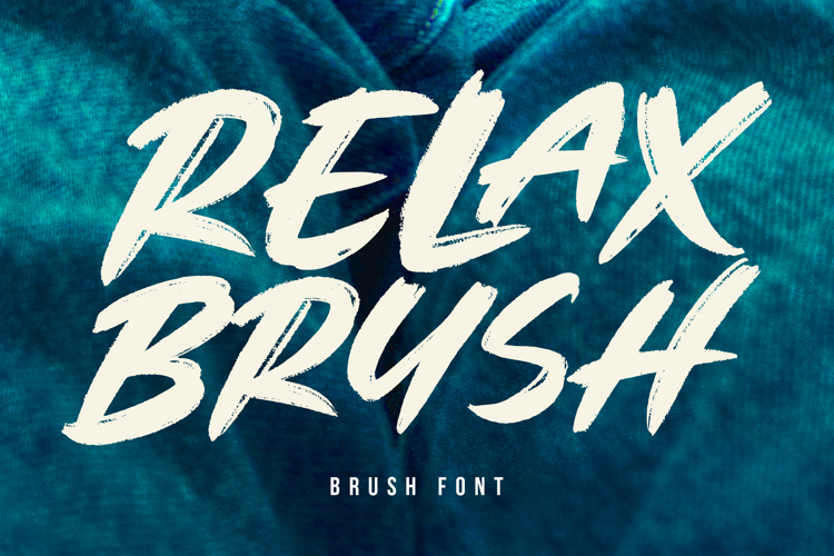 Preview of Relax Brush Font