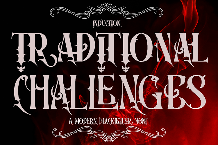 Traditional Challenges Font