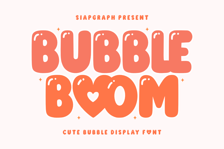 Preview of Bubble Boom Font
