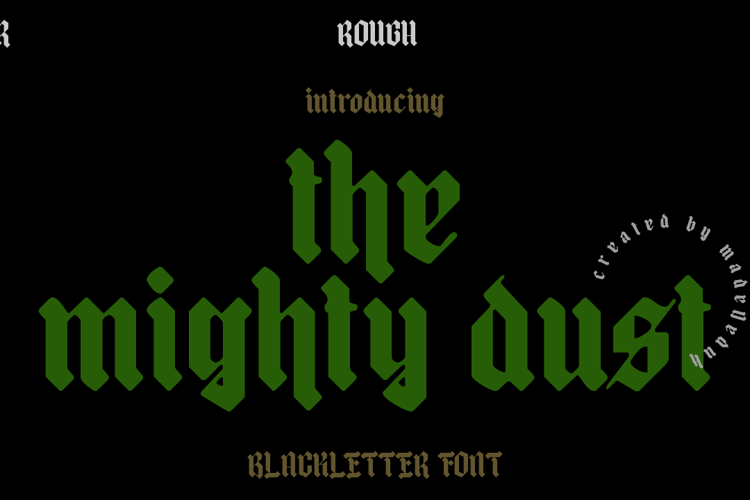 mighty dust Font