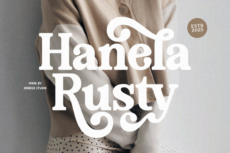 Preview of Hanela Rusty Font