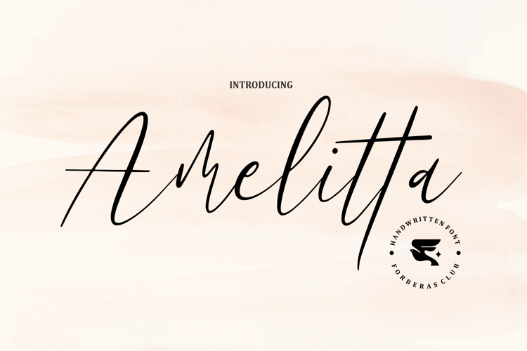 Amelitta Font | Forberas | FontSpace