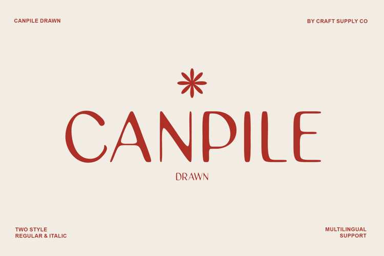 Canpile Drawn Font