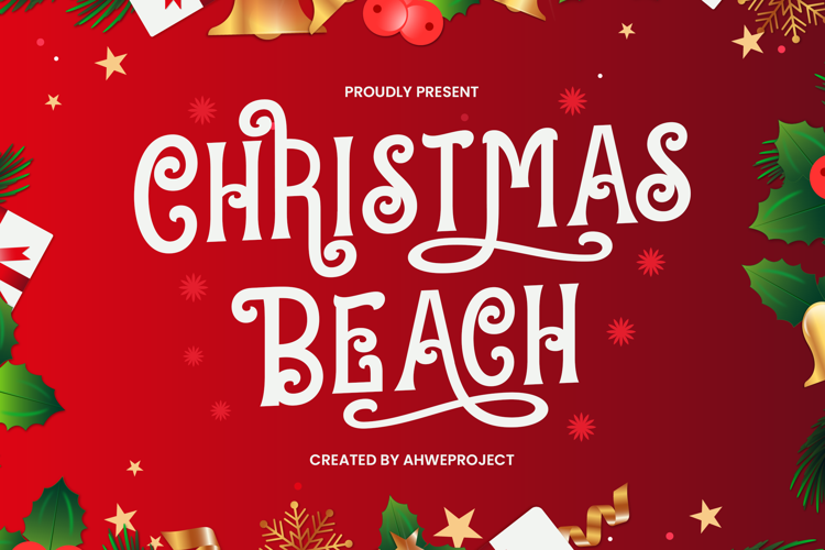 Christmas Beach Font