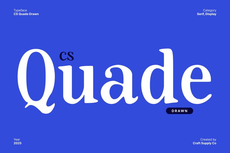 Preview of CS Quade Drawn Font