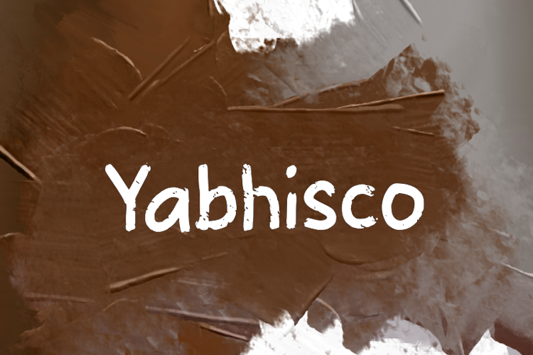 Preview of y  Yabhisco Font