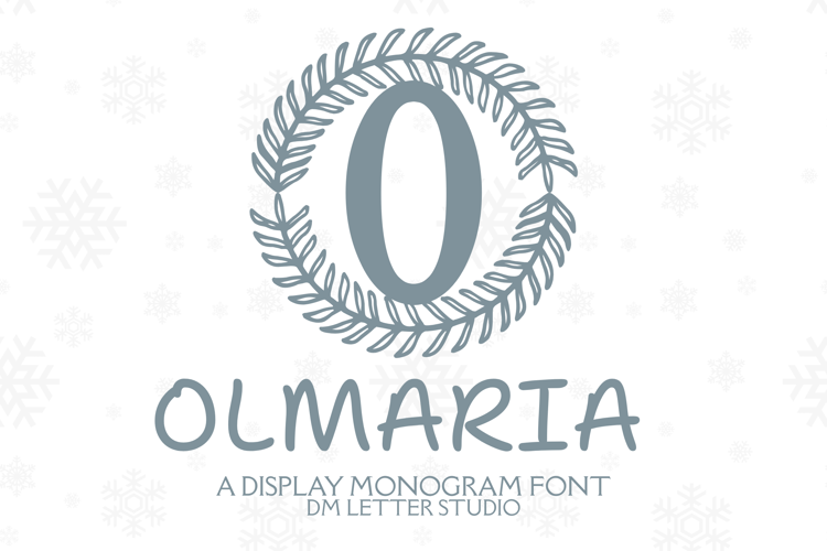Preview of Olmaria Monogram Font