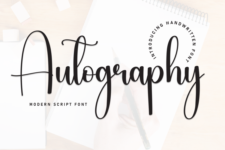 Preview of Autography Font