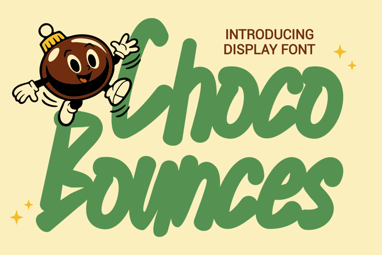 Preview of Choco Bounces Font