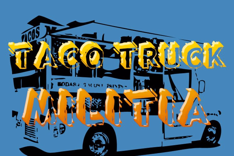 Taco Truck Militia Font