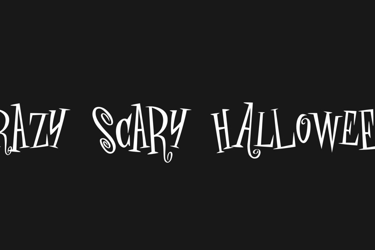 crAZY SCARY halLowEeN Font