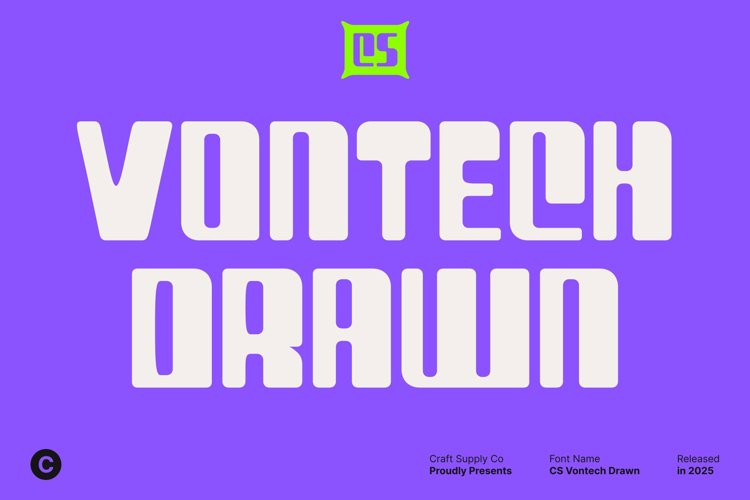 Preview of CS Vontech Drawn Font