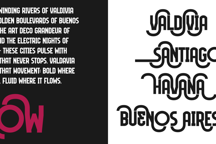 Preview of Valdavia Font