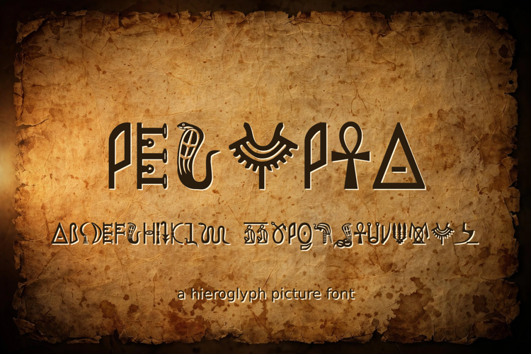 Preview of Pegypta Font