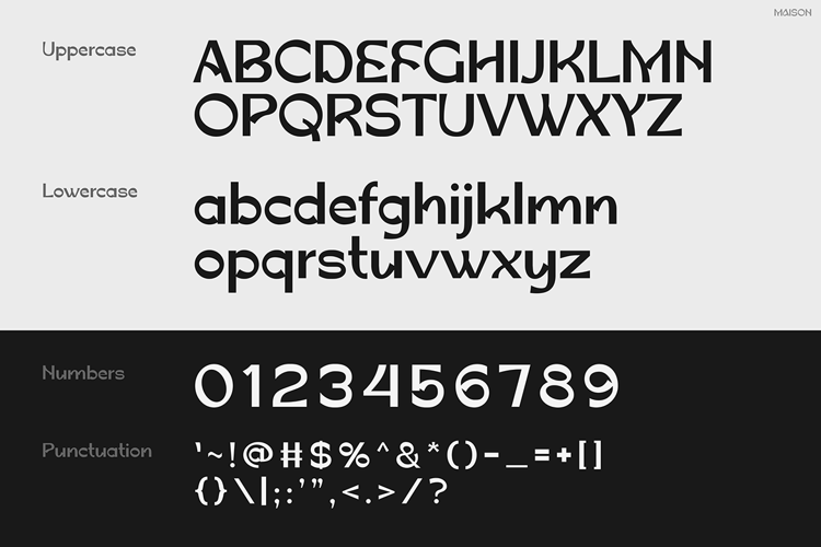 Preview of Maison Font