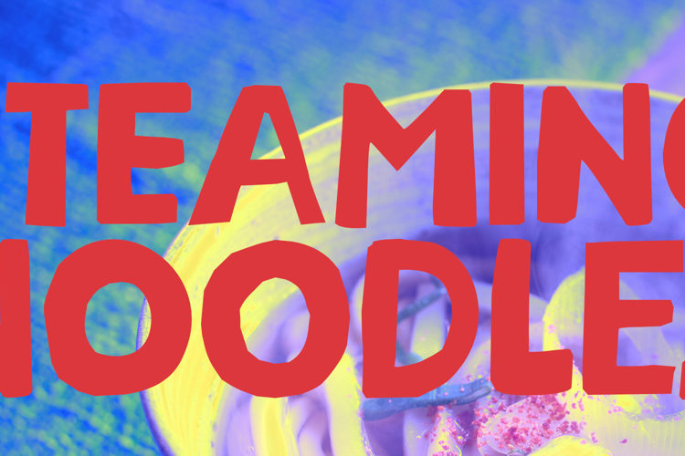 Steaming Noodles Font