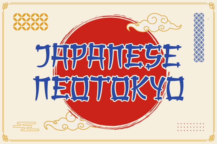Preview of Japanese Neotokyo Font