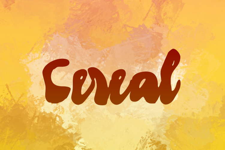 c Cereal Font