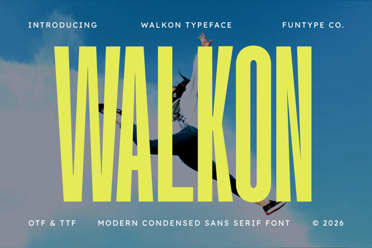 Preview of Walkon Font