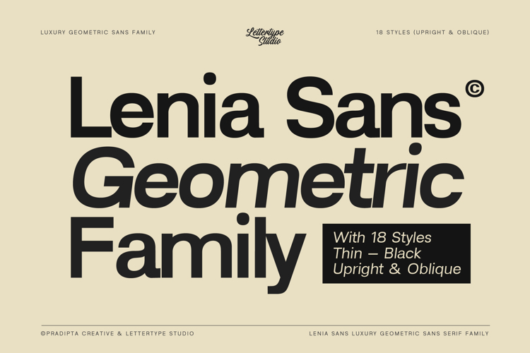 Lenia Sans Font