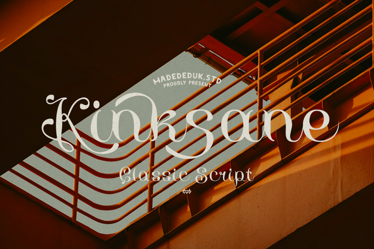 Preview of Kinksane Font