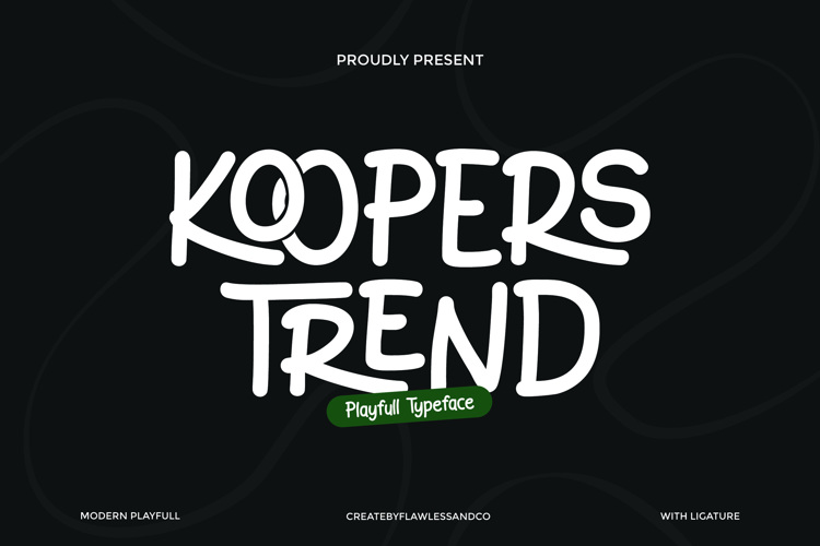 Preview of KOOPERS TREND Font