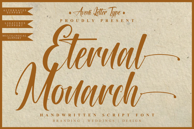 Preview of Eternal Monarch Font