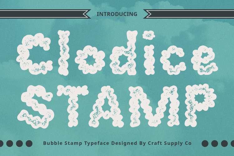 Clodice Stamp Font