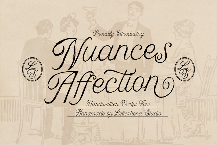Preview of Nuances Affection Font