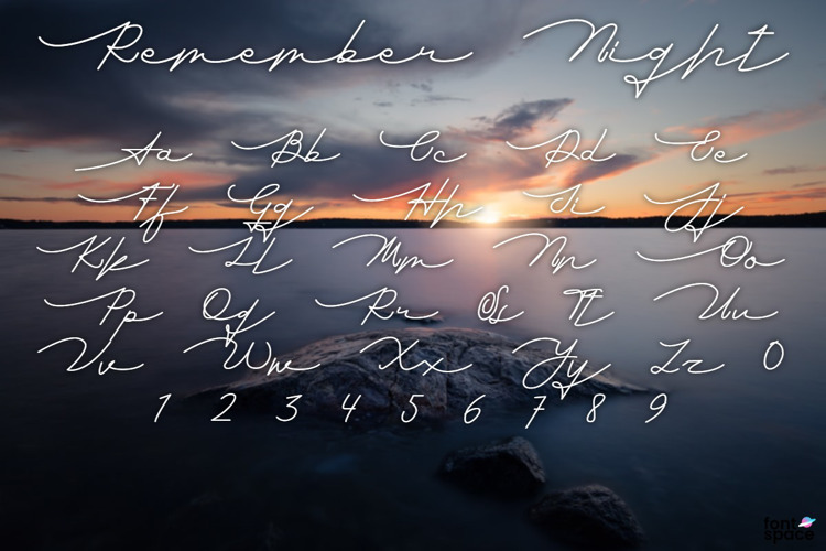 Remember Night Font