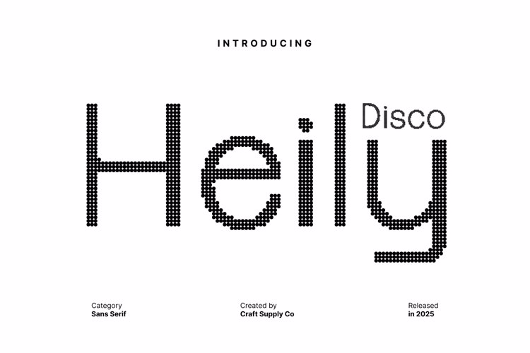Preview of Heily Disco Font