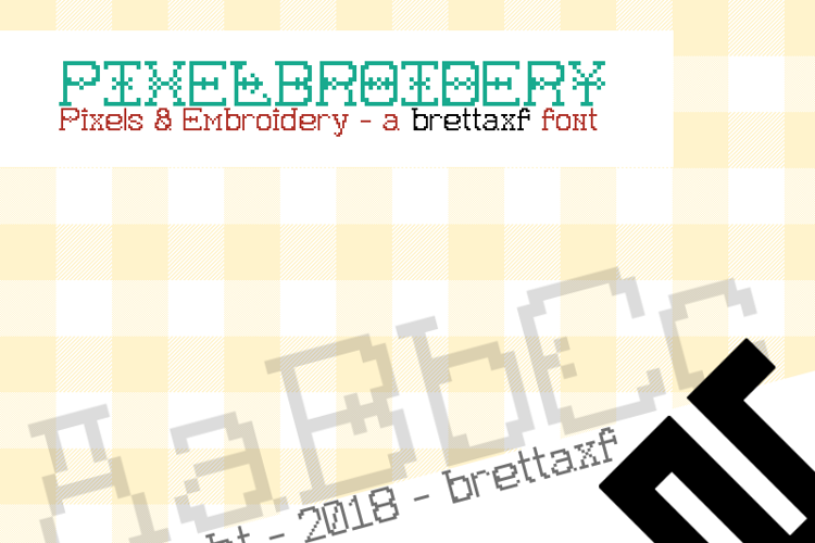 Pixelbroidery Font