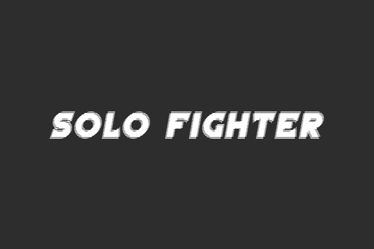 Solo Fighter Font