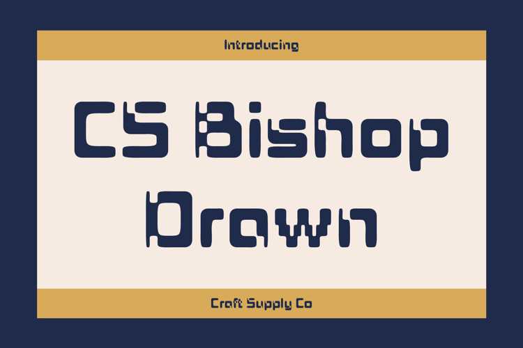 CS Bishop Drawn Font