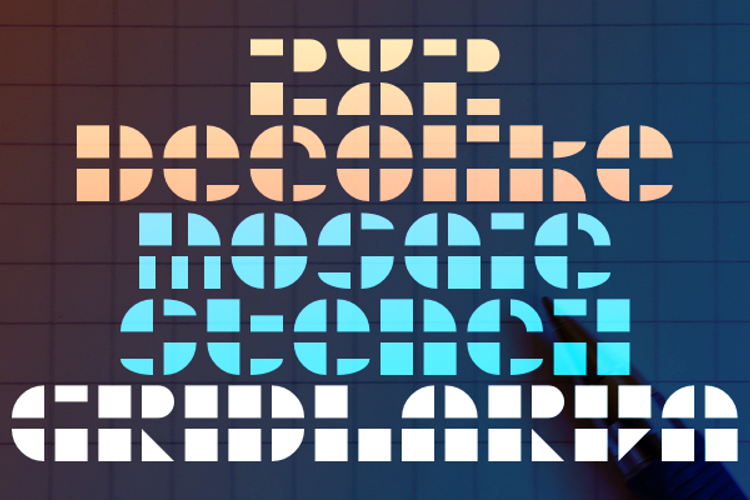 Gridlarva Font