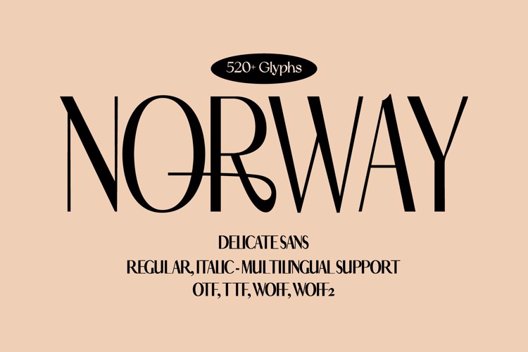 NORWAY Font