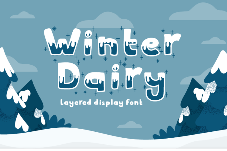 Winter Dairy Shiny Font