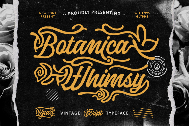 Preview of Botanica Whimsy Font