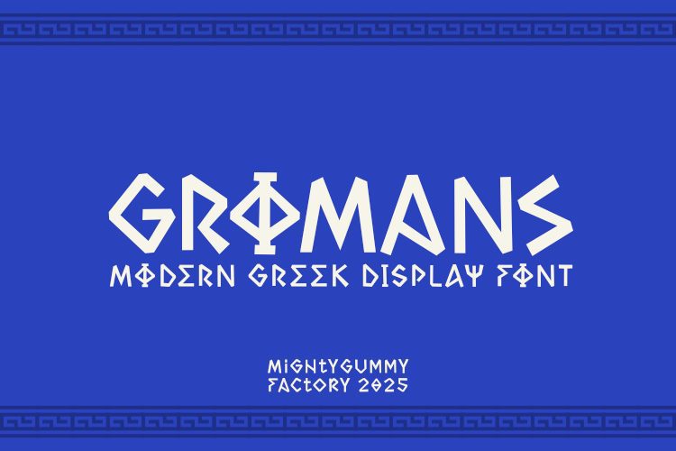 Preview of MGF Gromans Font