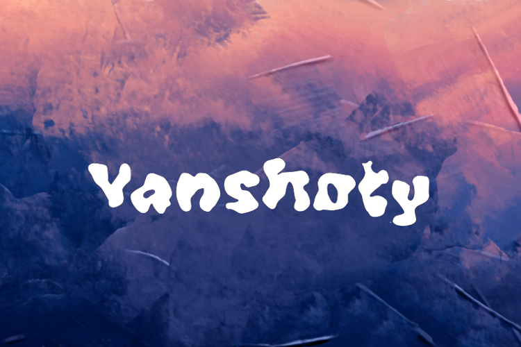 Preview of v Vanshoty Font