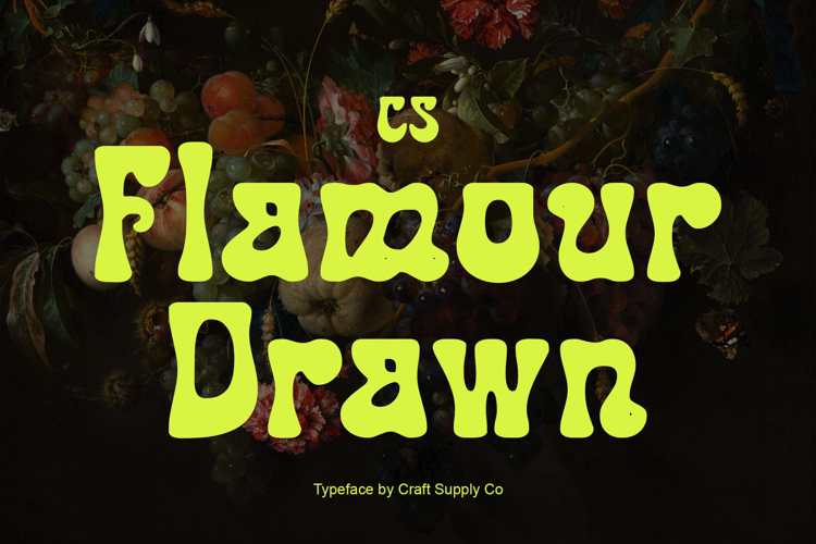 Preview of CS Flamour Drawn Font