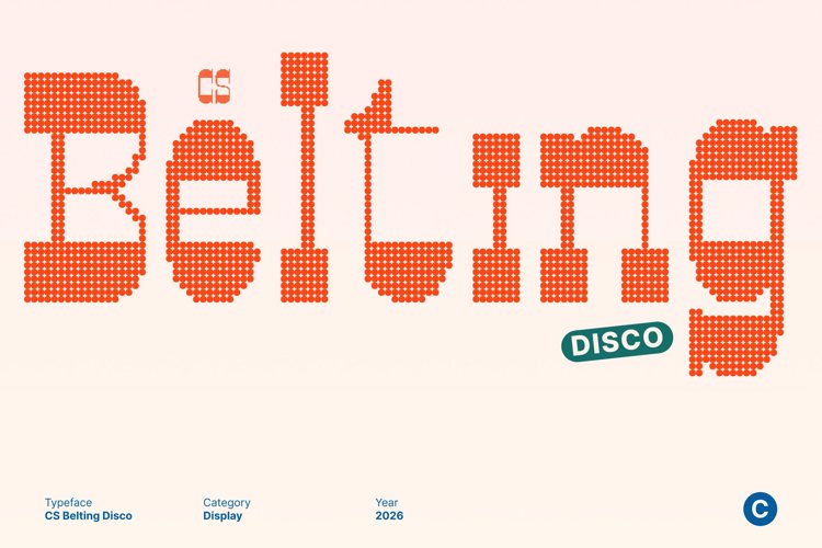 Preview of CS Belting Disco Font