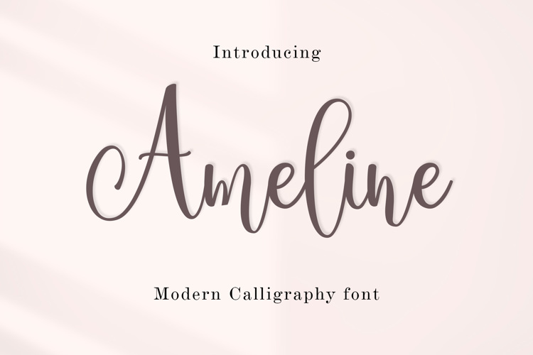 Ameline Font | Amarlettering | FontSpace