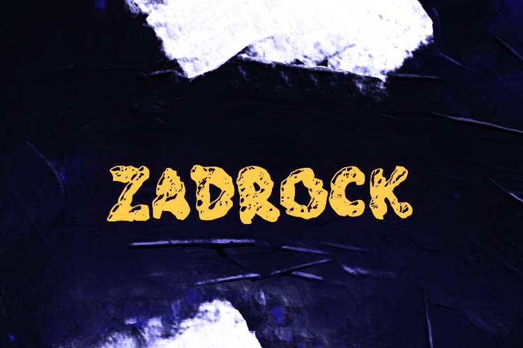 Preview of z  Zadrock Font