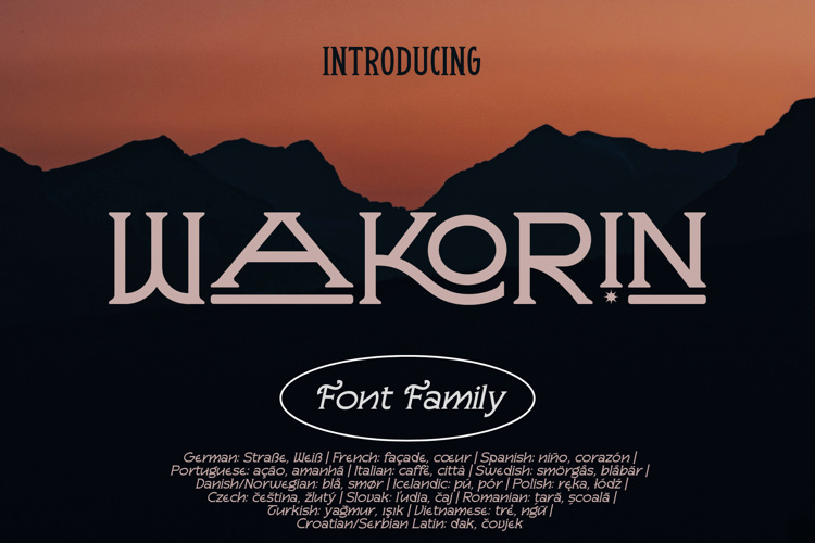 Preview of Wakorin Font