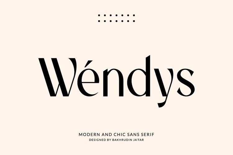 Preview of Wendys Font