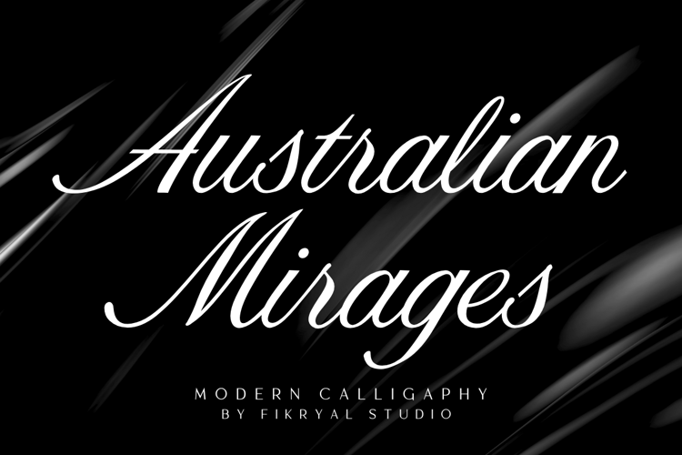 Preview of Australian Mirages Font