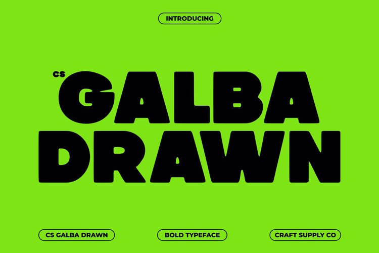Preview of CS Galba Drawn Font